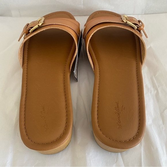 Women's Kora Faux Wood Bottom Sandals Universal Thread Cognac Size 11 - Picture 2 of 5